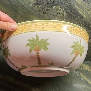Palm Beach Large Serving Bowl 11” Vintage.